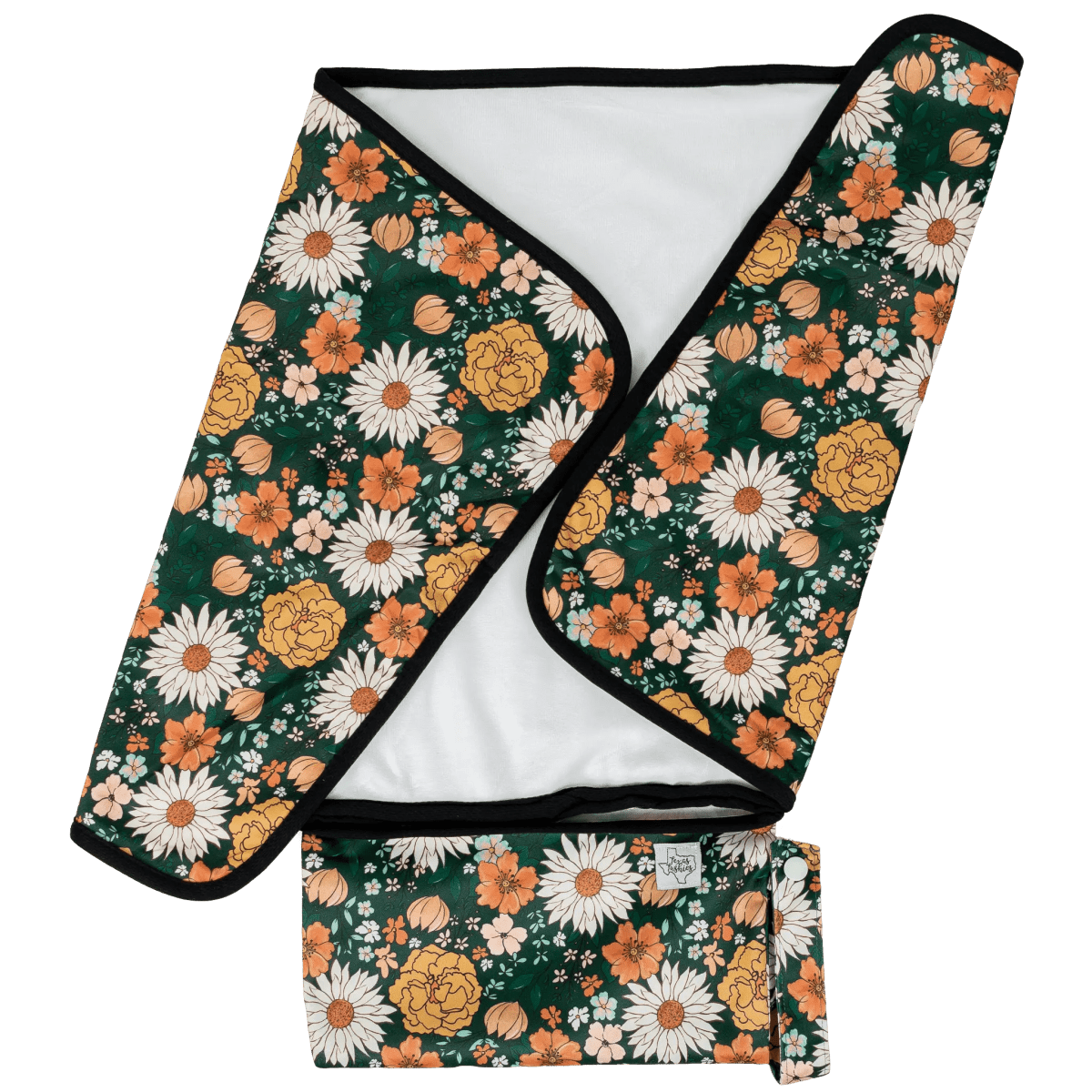 Texas Tushies Soft Bamboo Travel Changing Pad with Compact Fold for On - the - Go Parents - 