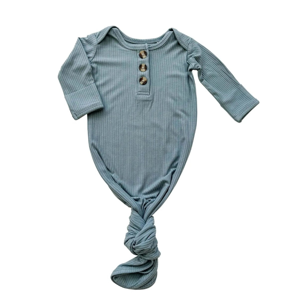 Soft Bamboo Viscose Baby Gown with Knotted Design for Newborns - Everetts Place