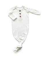 Harp Angel Boutique Soft Bamboo Viscose Knotted Baby Gown for Newborn Comfort - 