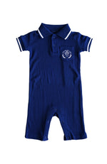 Charlie Lou Baby Soft Breathable Waffle Bamboo Polo Romper For Babies - Everetts Place Boutique - 