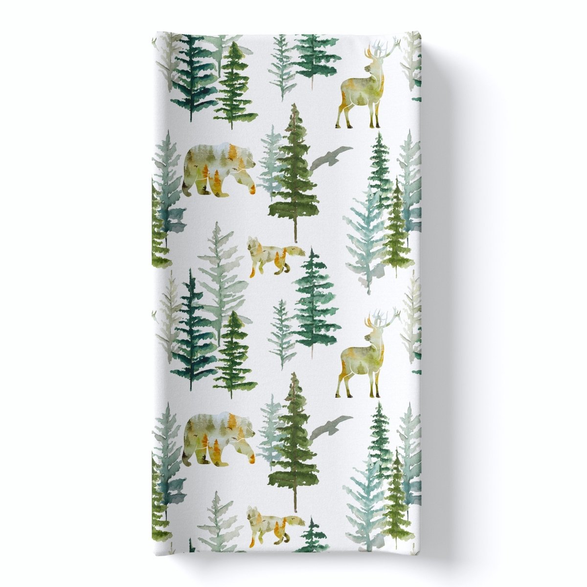Honey Lemonade Soft Changing Pad Cover with Woodland Design for Baby Nursery Essentials - 