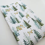 Honey Lemonade Soft Changing Pad Cover with Woodland Design for Baby Nursery Essentials - 