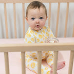 Sweet Bamboo Soft Convertible Baby Romper with Two Way Zip for Easy Diaper Changes - 