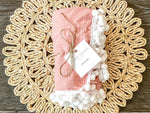 Harp Angel Boutique Soft Cotton Muslin Swaddle Blanket for Newborn Baby Girls in Dusty Pink - 