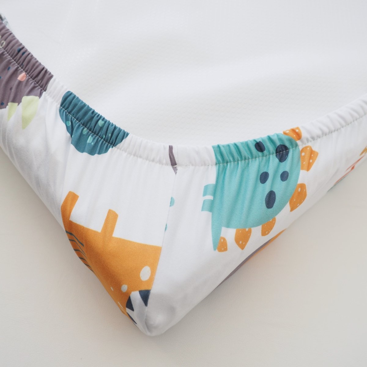 Honey Lemonade Soft Dinosaur Changing Pad Cover for Adorable Baby Nursery Decor - 