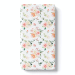 Honey Lemonade Soft Peach Floral Fitted Crib Sheet for Stylish Nursery Decor - 
