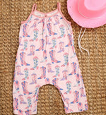 Giddy Up Jumpsuit - Baby & Toddler Clothing, Pink, Textile, One-piece garment, Purple | Everetts Place