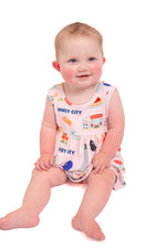 My First Windy City Bamboo Bubble Romper by Rayn’s Tiny Stitches