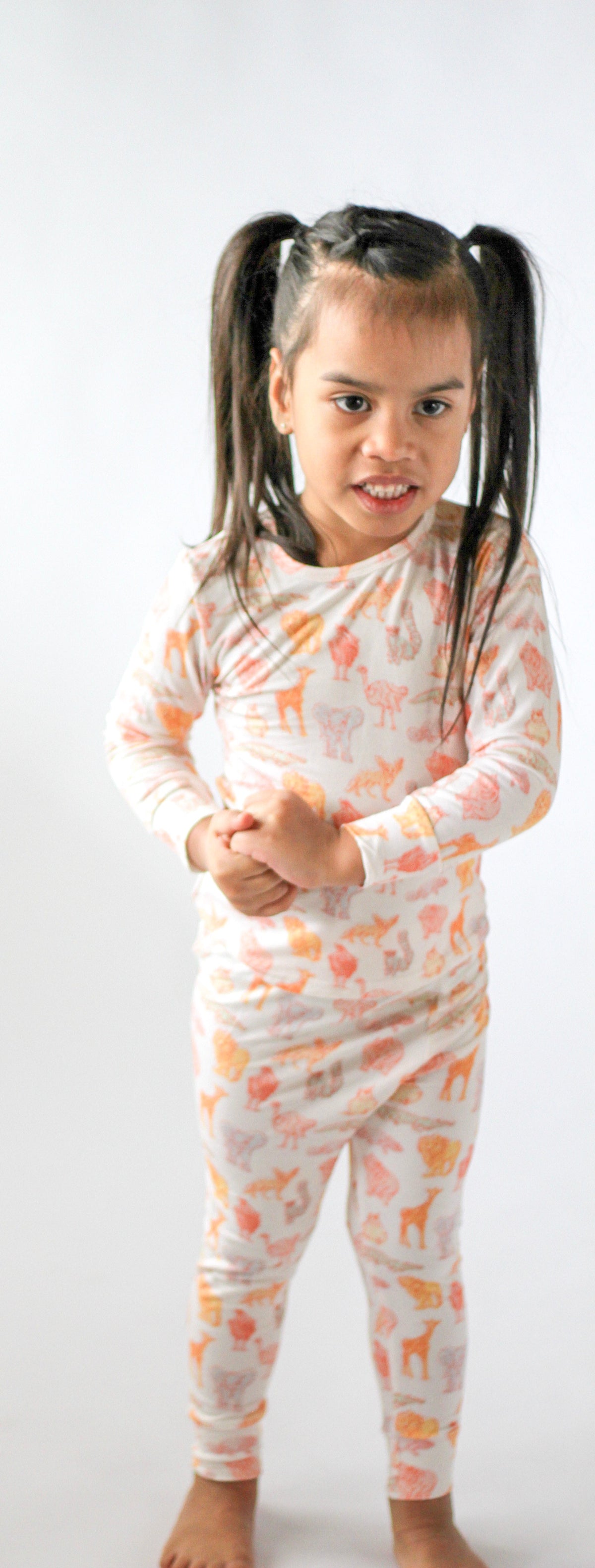 My First Zoo Trip Toddler Pajamas | Animal Print Kids Sleepwear by Rayn’s Tiny Stitches