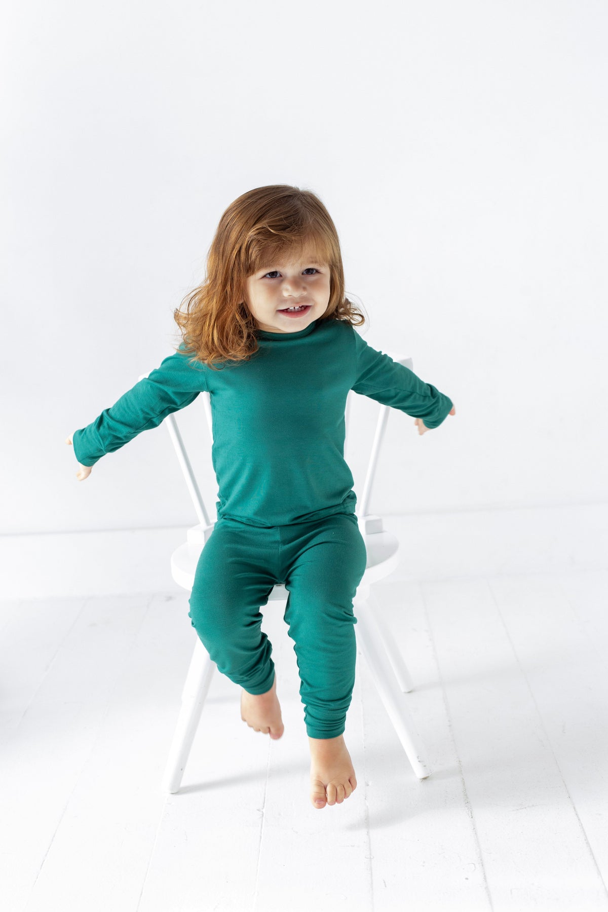 Red and Green Bamboo Two-Piece Pajamas for Kids | Ultra Soft Sleepwear by Rayn’s Tiny Stitches