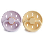 Natural Rubber Moon Pacifier, 2-Pack by Mushie