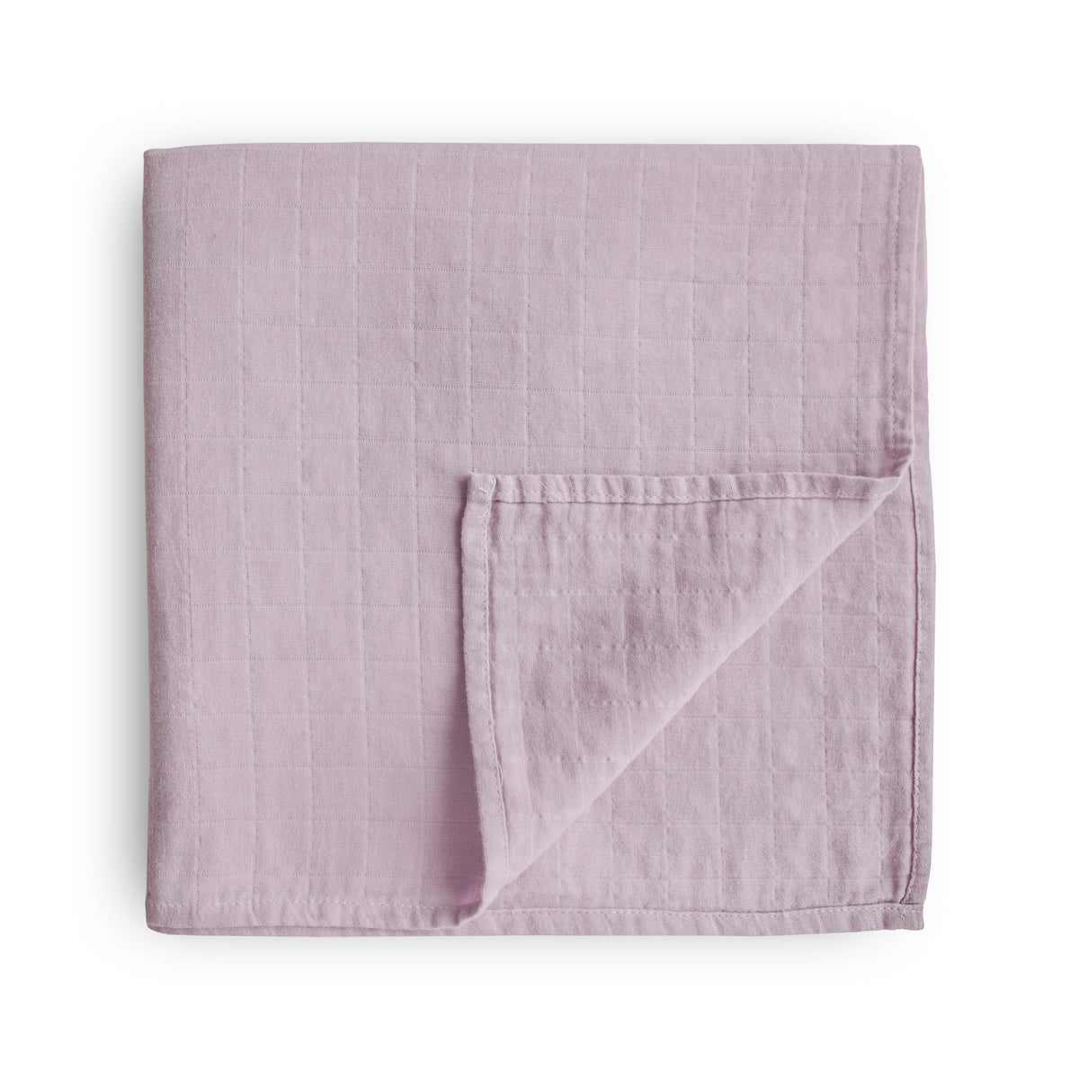 Mushie organic cotton muslin swaddle blanket