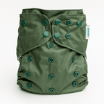 Kinder Cloth Diaper Co. Solid Color: Essentials Pocket Cloth Diaper with Athletic Wicking Jersey, Grows with your Baby