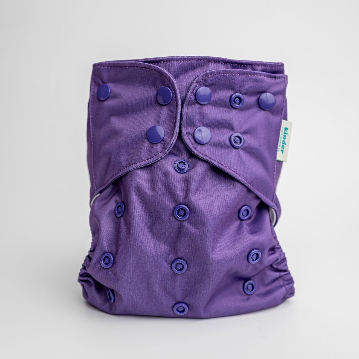 Kinder Cloth Diaper Co. Solid Color: Essentials Pocket Cloth Diaper with Athletic Wicking Jersey, Grows with your Baby