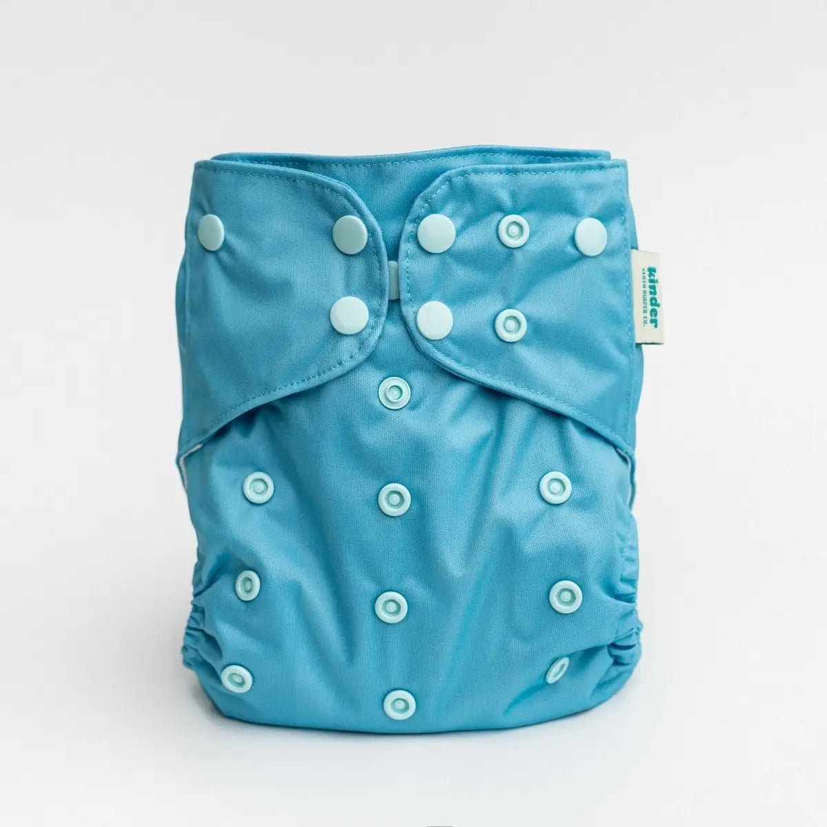 Kinder Cloth Diaper Co. Solid Color: Essentials Pocket Cloth Diaper with Athletic Wicking Jersey, Grows with your Baby -
