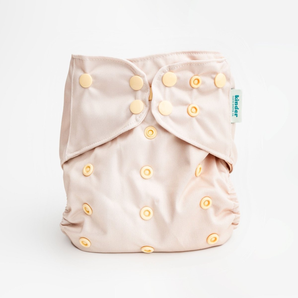 Kinder Cloth Diaper Co. Solid Color: Essentials Pocket Cloth Diaper with Athletic Wicking Jersey, Grows with your Baby