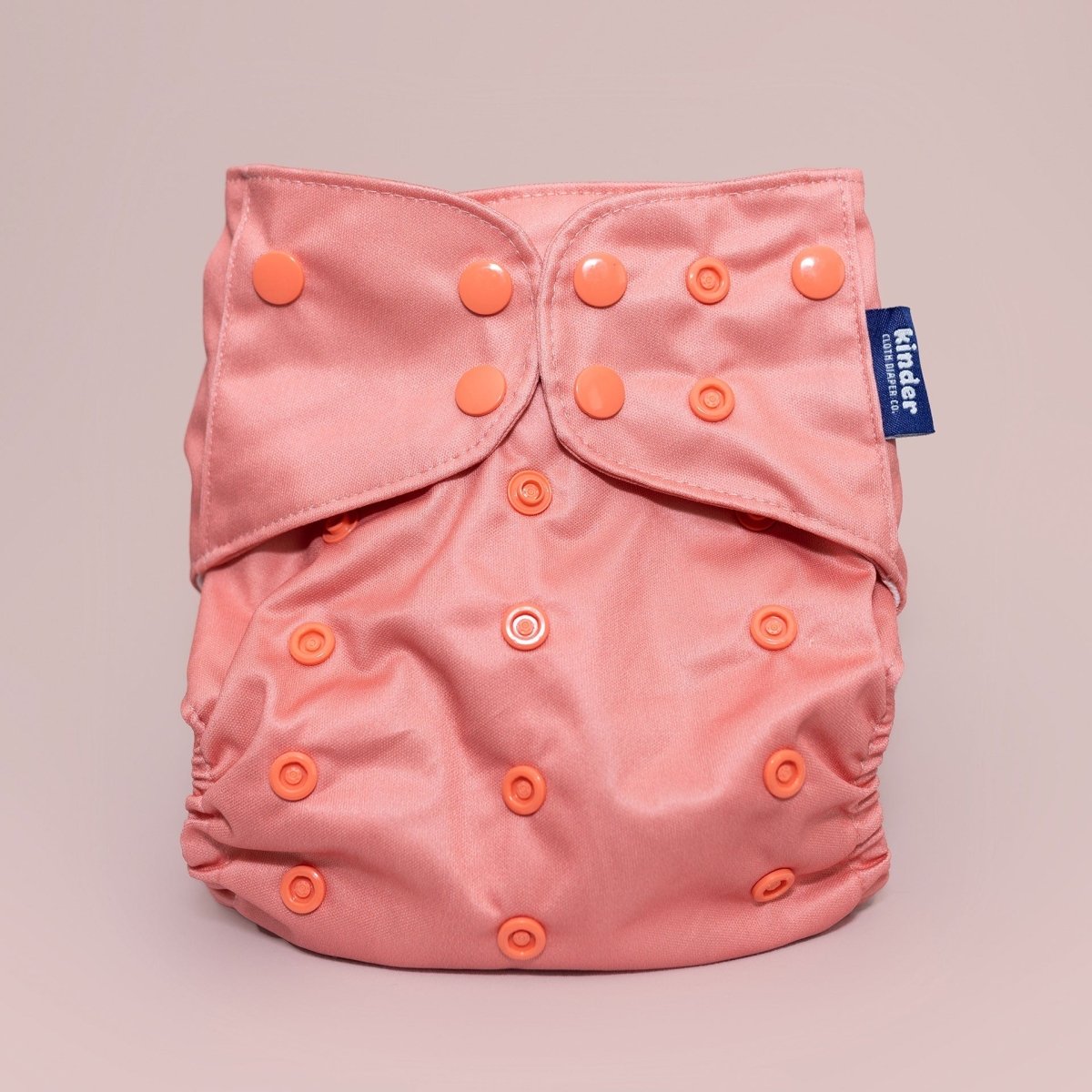 Kinder Cloth Diaper Co. Solid Color: Essentials Pocket Cloth Diaper with Athletic Wicking Jersey, Grows with your Baby
