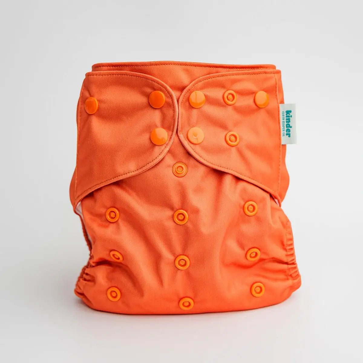 Kinder Cloth Diaper Co. Solid Color: Essentials Pocket Cloth Diaper with Athletic Wicking Jersey, Grows with your Baby -