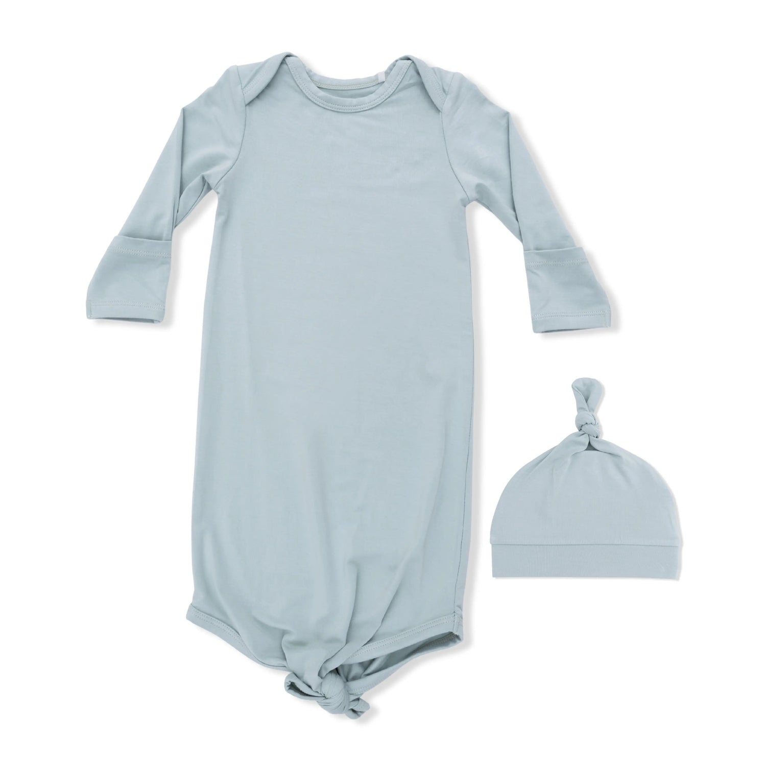 Solid Jadeite - Knotted Gown and Hat - Baby & Toddler Clothing, Hat, Clothing | Everetts Place
