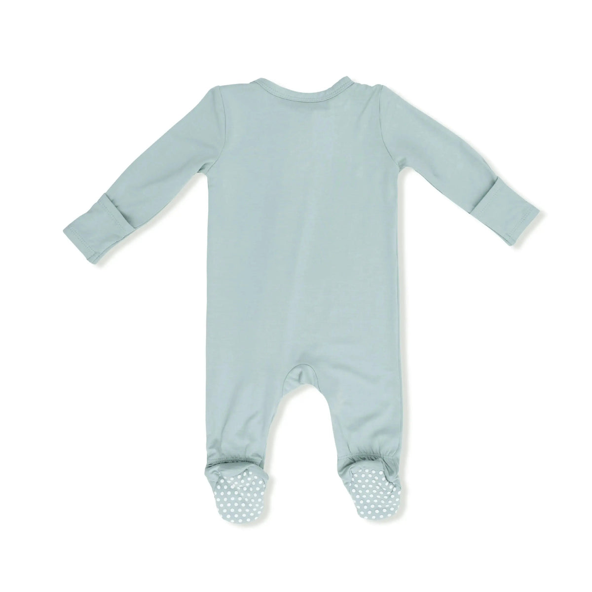 Angel Dear Solid Misty Blue - 2 Way Zipper Footie - 