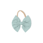 Angel Dear Solid Misty Blue - Bow on Headband - 