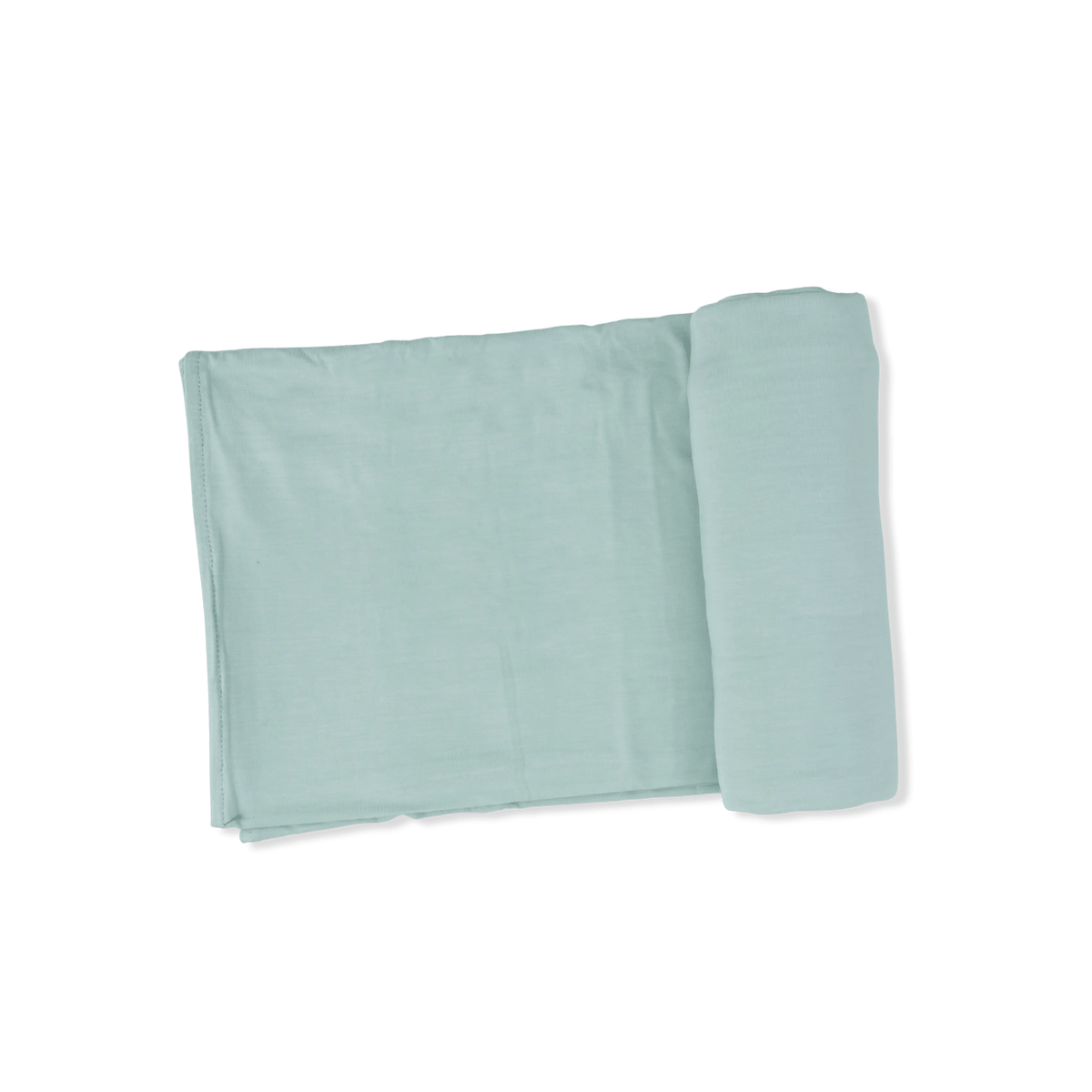 Solid Misty Blue - Swaddle Blanket - White, Linens, Scarf, Towel | Everetts Place