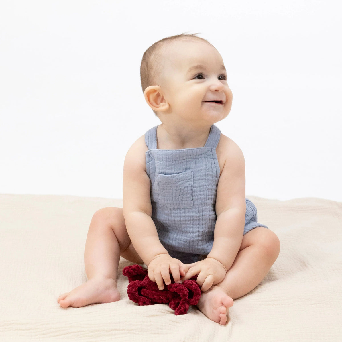 Solid Muslin Blue Blizzard - Sunsuit - Baby & Toddler Clothing, Overall, Child, Textile, Sleeveless shirt | Everetts Place