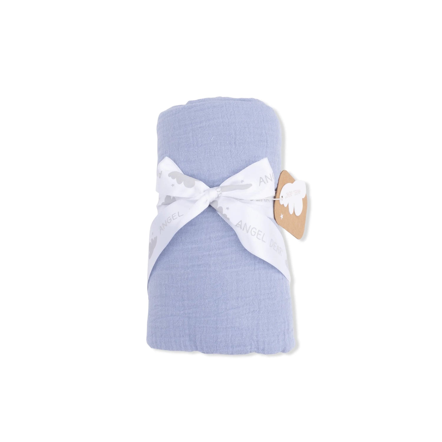 Angel Dear Solid Muslin Blue Blizzard - Swaddle Blanket - 