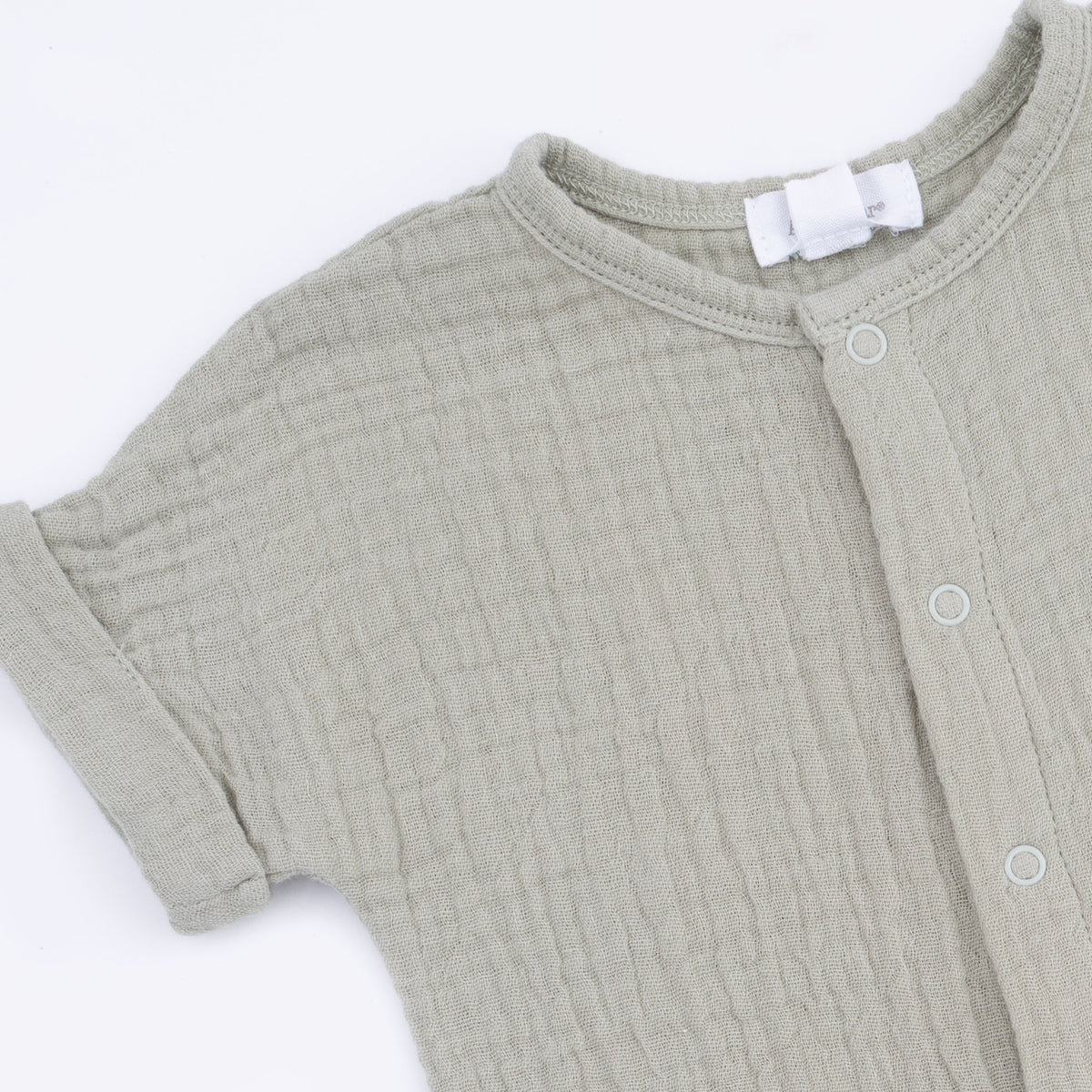 Angel Dear Solid Muslin Desert Green - Dolman Henley ShortallEveretts Place