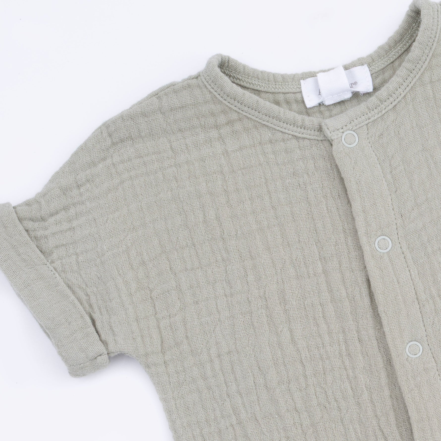 Angel Dear Solid Muslin Desert Green - Dolman Henley ShortallEveretts Place