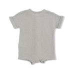 Angel Dear Solid Muslin Desert Green - Dolman Henley Shortall - 