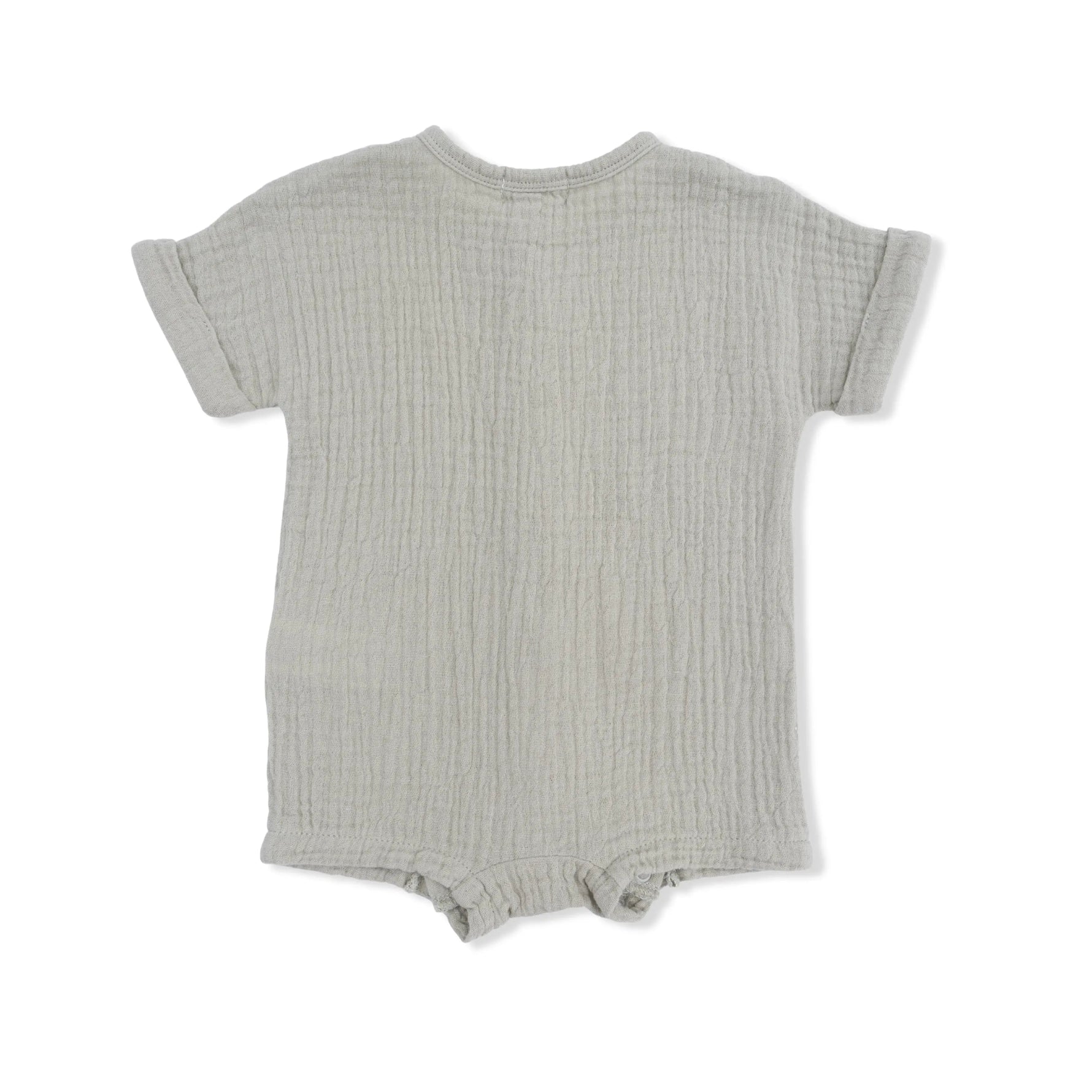 Angel Dear Solid Muslin Desert Green - Dolman Henley Shortall - 