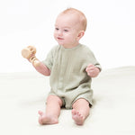 Angel Dear Solid Muslin Desert Green - Dolman Henley Shortall - 