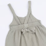 Angel Dear Solid Muslin Desert Green - Tie Back RomperEveretts Place