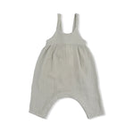Angel Dear Solid Muslin Desert Green - Tie Back Romper - 
