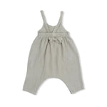 Angel Dear Solid Muslin Desert Green - Tie Back Romper - 