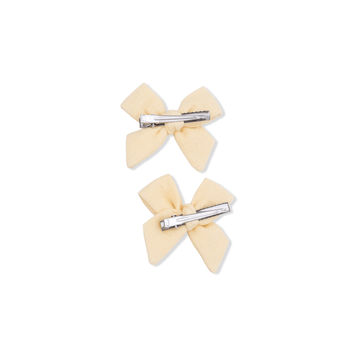 Angel Dear Solid Muslin Italian Straw - 2 Pack Bow Clips - 