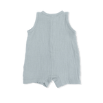 Angel Dear Solid Muslin Jadeite - Sleeveless Shortie Romper - 