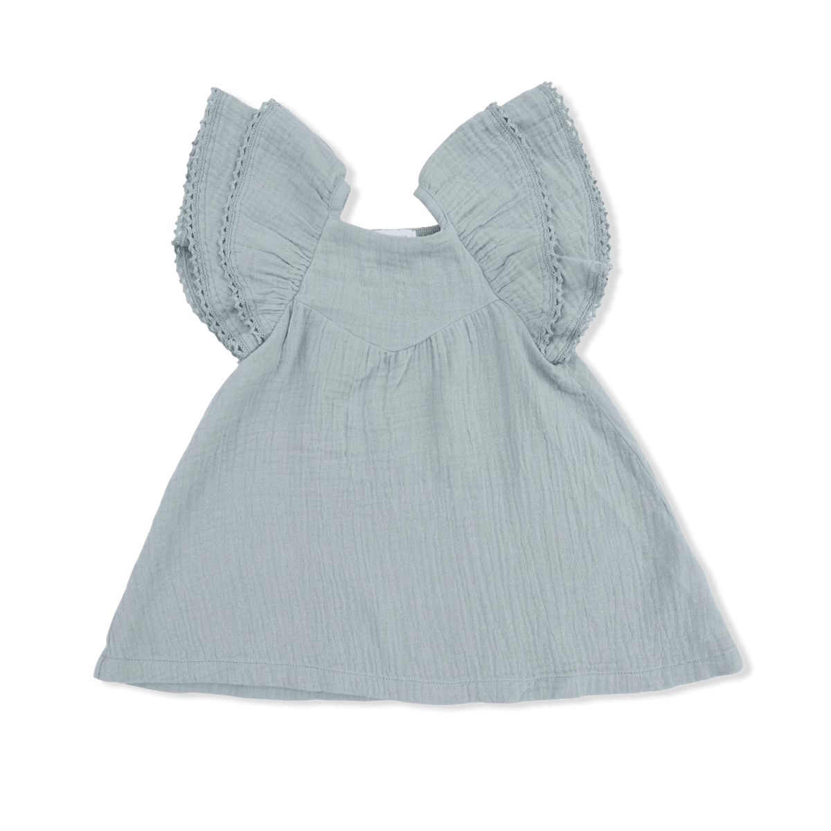 Angel Dear Solid Muslin Jadeite - V - Neck Dress and Bloomer - 