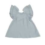 Angel Dear Solid Muslin Jadeite - V - Neck Dress and Bloomer - 