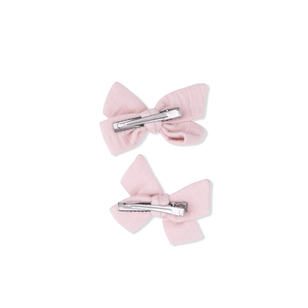 Angel Dear Solid Muslin Lotus - 2 Pack Bow Clips - 