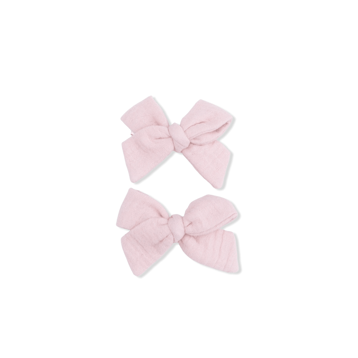 Angel Dear Solid Muslin Lotus - 2 Pack Bow Clips - 