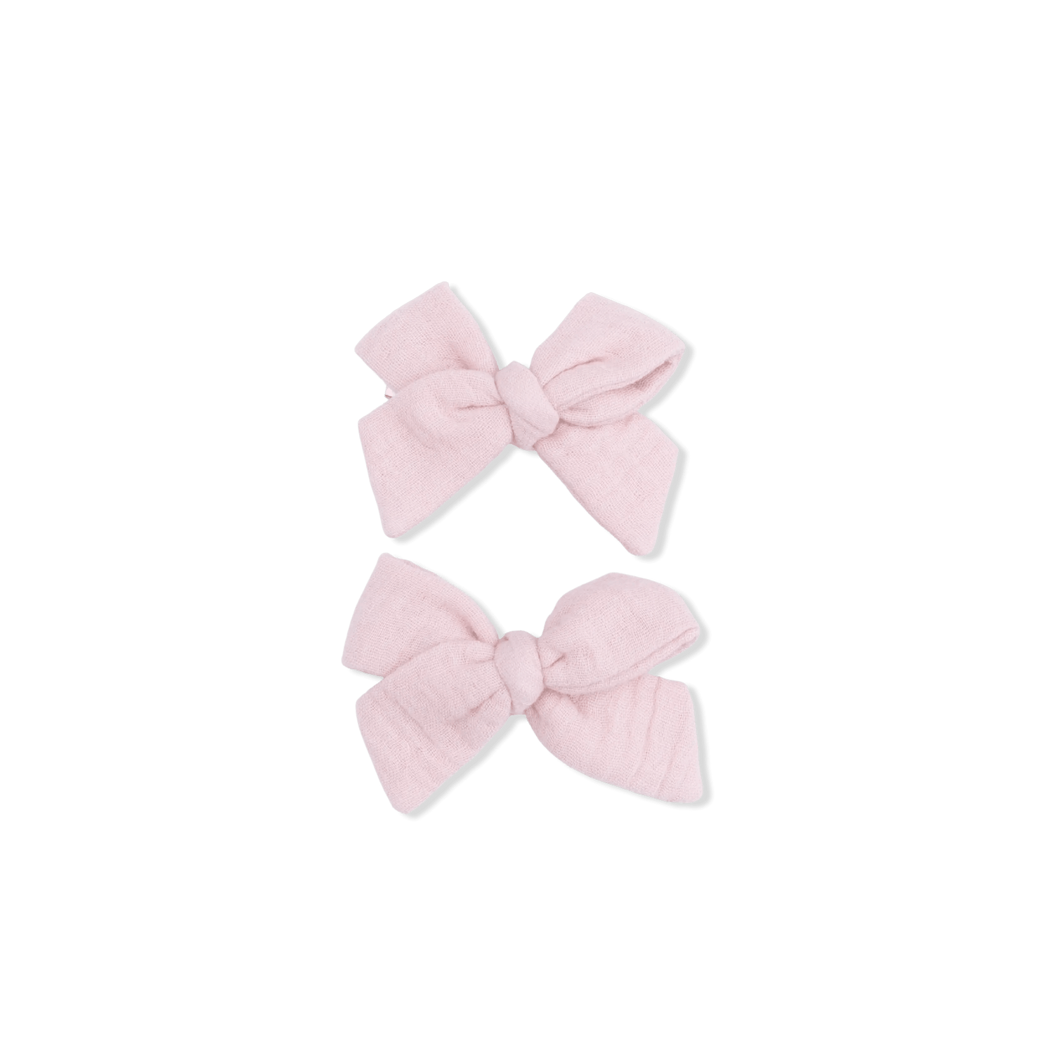 Angel Dear Solid Muslin Lotus - 2 Pack Bow Clips - 