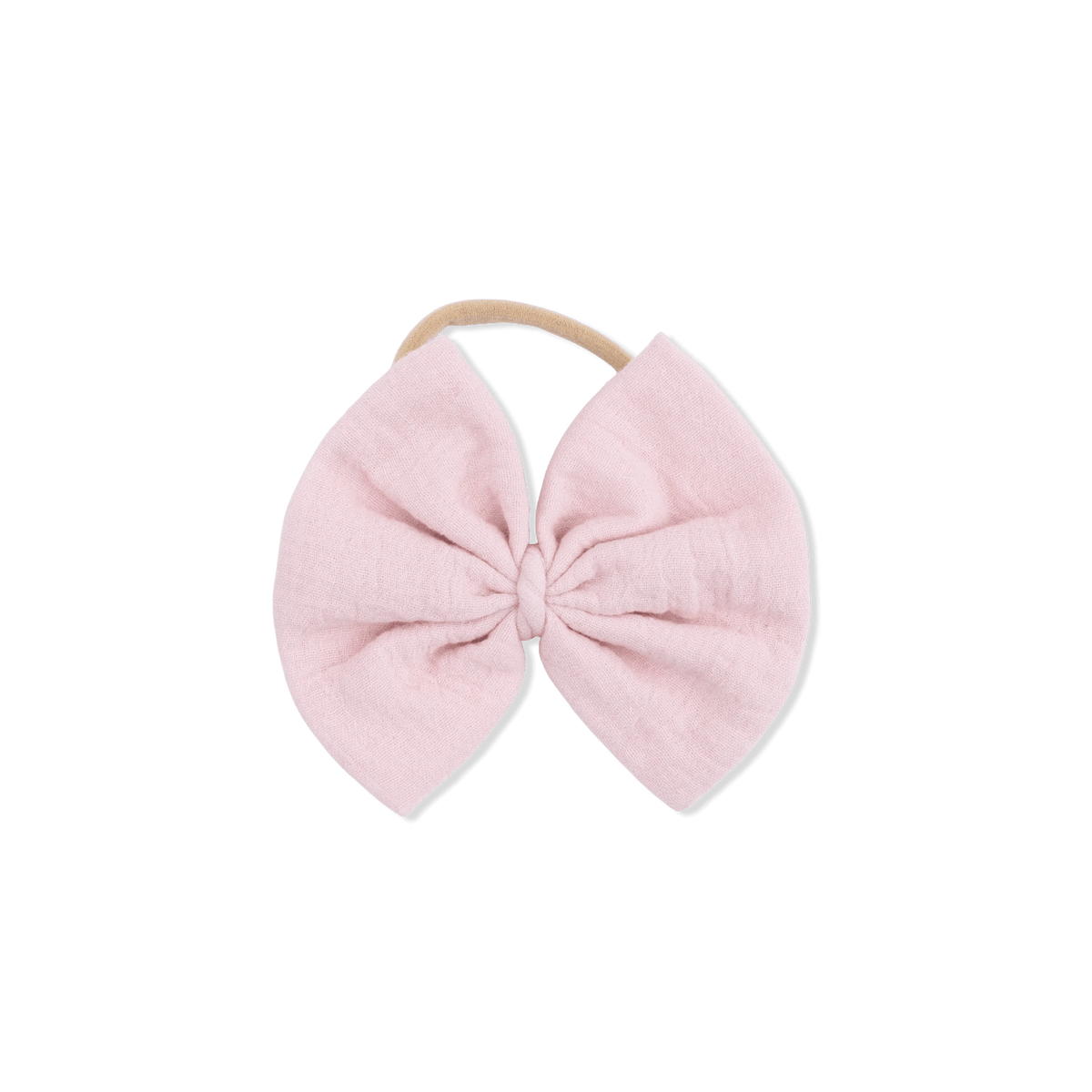 Angel Dear Solid Muslin Lotus - Bow on Headband - 