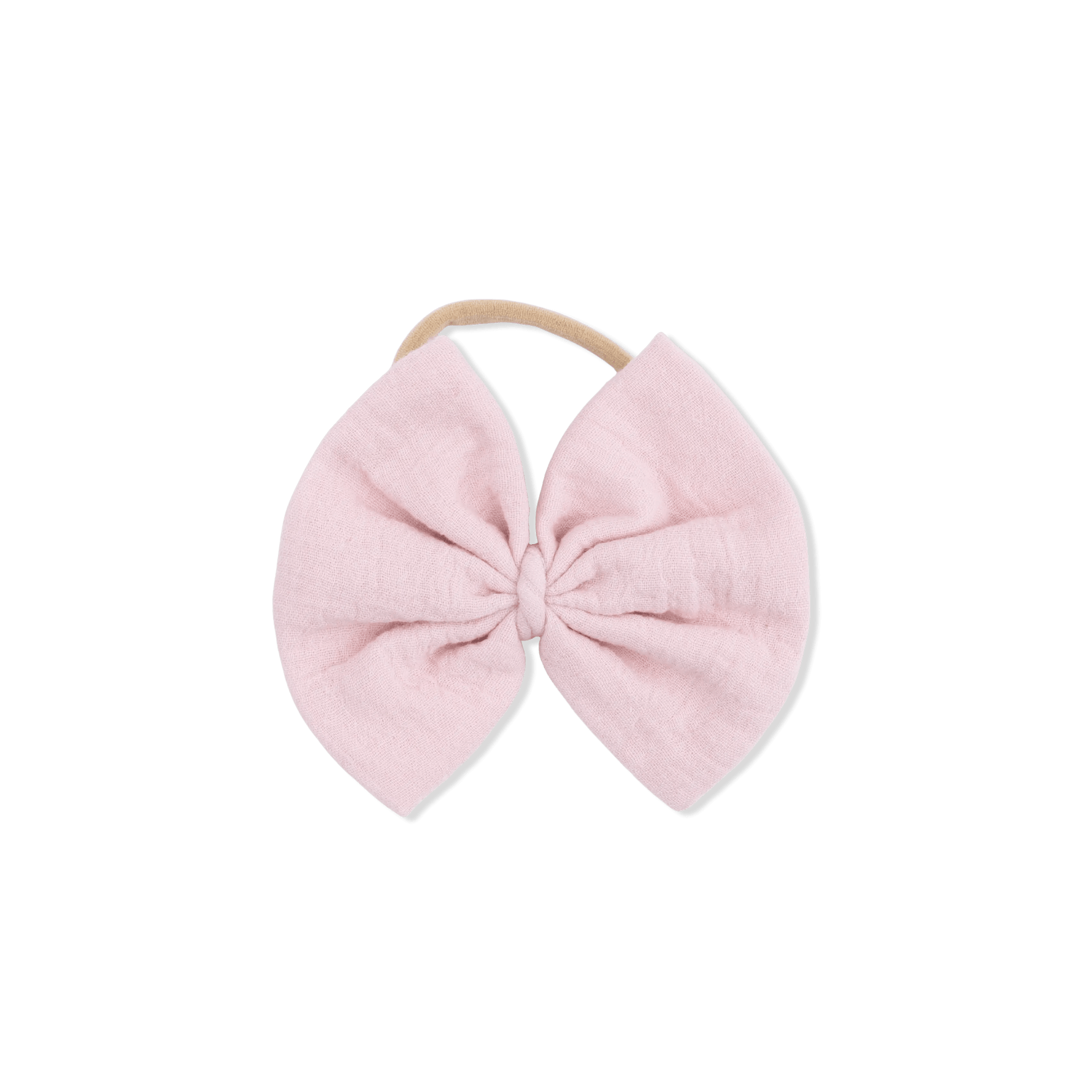 Angel Dear Solid Muslin Lotus - Bow on Headband - 