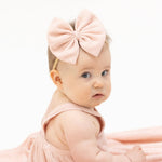 Solid Muslin Lotus - Bow on Headband - Baby & Toddler Clothing, Pink, Child, Headgear, Headband | Everetts Place