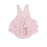 Angel Dear Solid Muslin Lotus - Ruffle Sunsuit - 