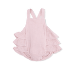 Angel Dear Solid Muslin Lotus - Ruffle Sunsuit - 