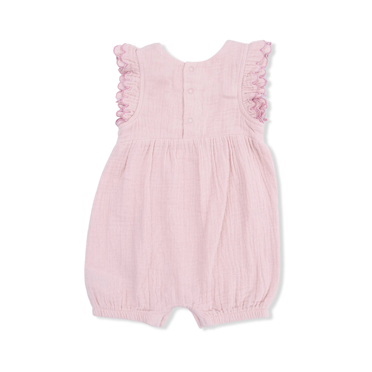 Angel Dear Solid Muslin Lotus - Scallop Ruffle Shortie - 