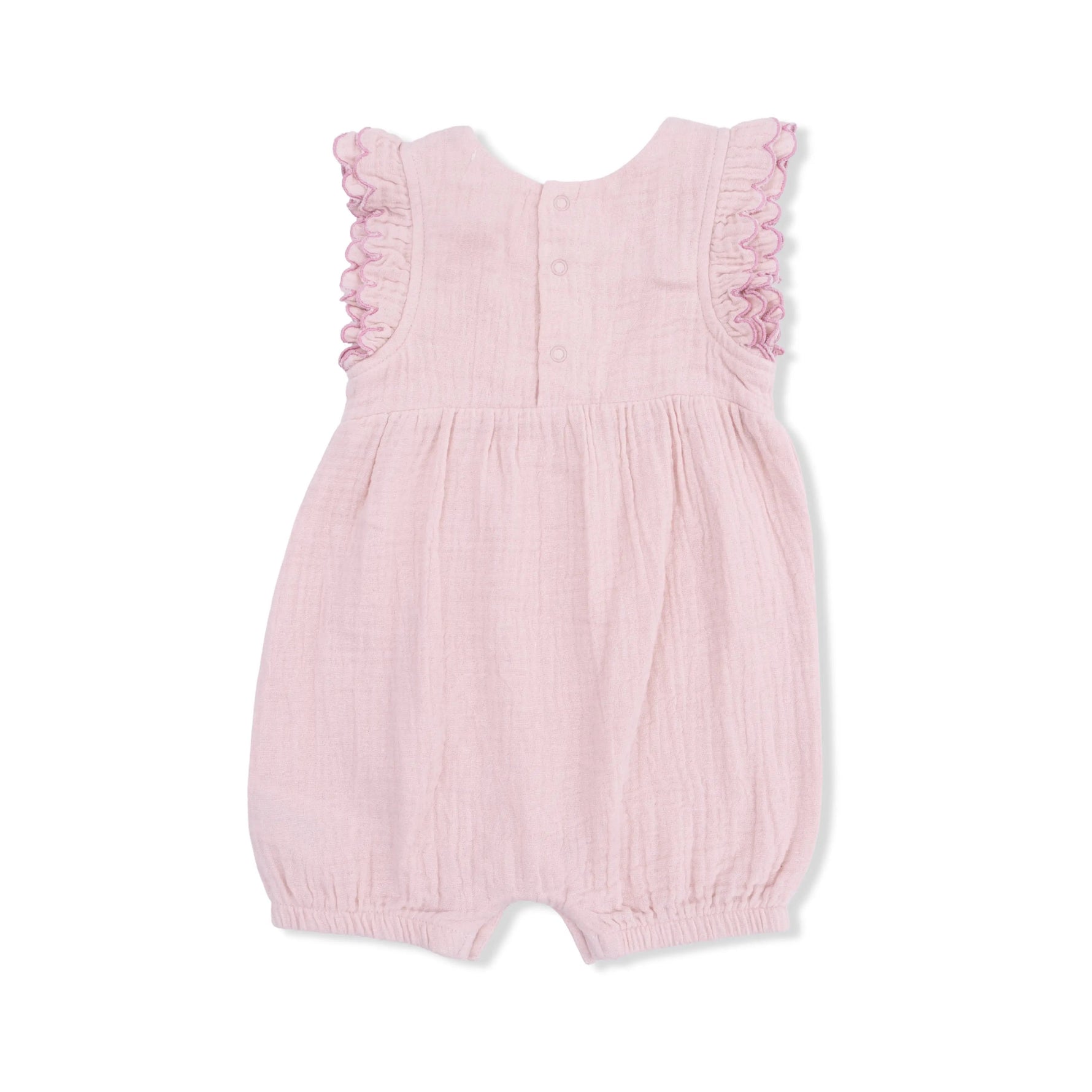 Angel Dear Solid Muslin Lotus - Scallop Ruffle Shortie - 